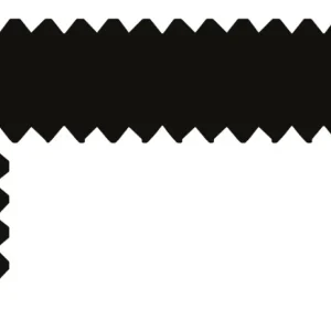 Lage Kosten Roverplastik giunto a I per stipiti, materiale plastica, lunghezza 2200 mm, colore Nero