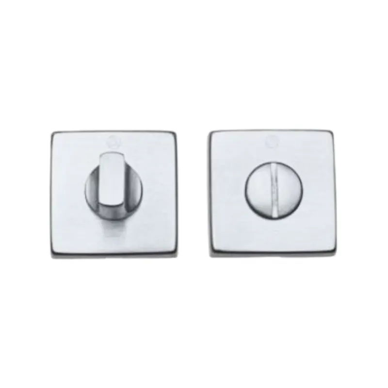 Nottolino Wc quadro Milena Ghidini per porta interna, dimensioni 50x10 mm, quadro 6 mm, Ottone finitura Cromo Lucido Direct Verzonden