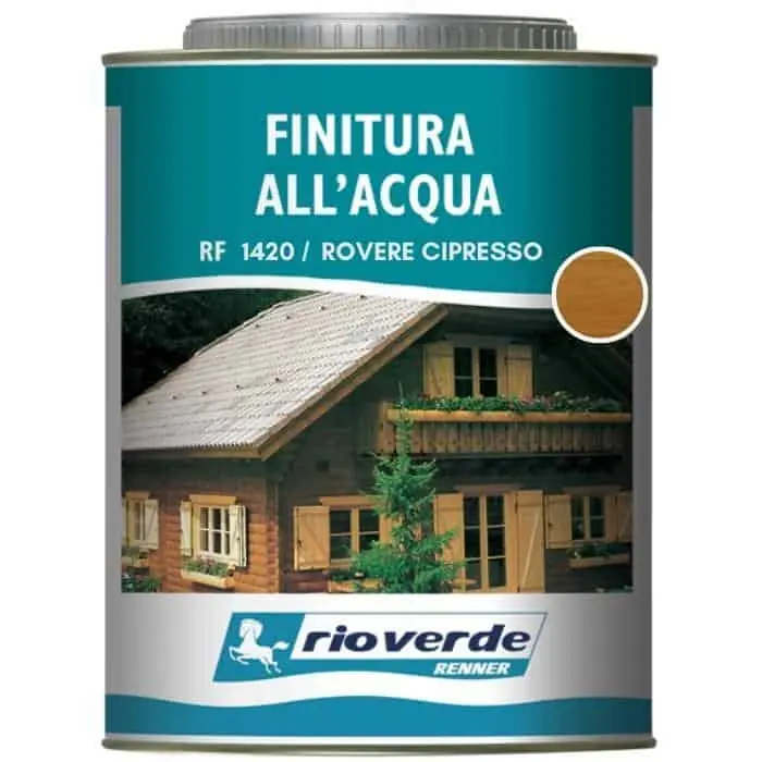 Finitura ad acqua Rioverde RF1420 Renner, per legno, confezione 750 ml, colore Rovere Cipresso Superprijs