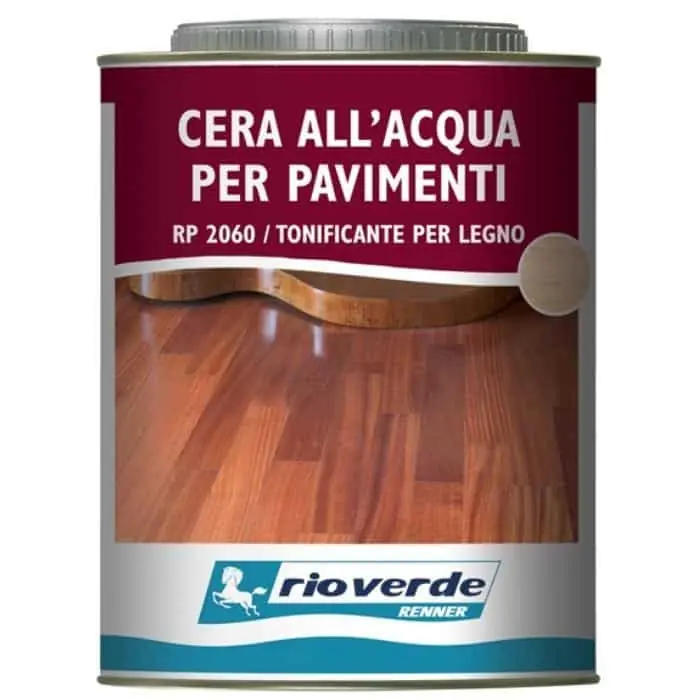 Cera rivitalizzante ad acqua Rioverde RP2060 Renner, per parquet, confezione 750 ml, finitura Trasparente Laatste Versie