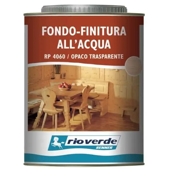 Finale Uitverkoop Vernice ad acqua Rioverde RP4060 Renner, per legno, confezione 750 ml, finitura Trasparente Opaco
