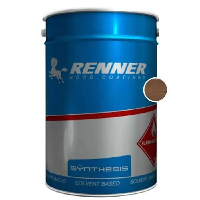 Merkproduct Impregnante sintetico SM-M006 Renner, per legno, resistente alle intemperie, confezione 1000 ml, finitura Noce Scuro