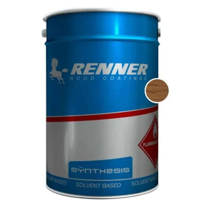 Impregnante sintetico SM-M006 Renner, per legno, resistente alle intemperie, confezione 1000 ml, finitura Noce Speciale Aanbieding