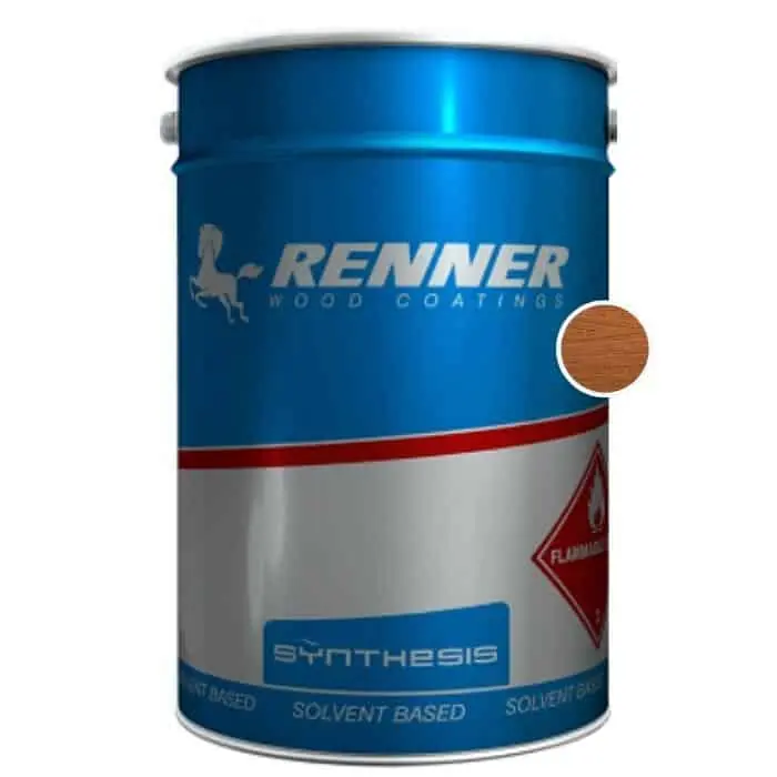 Impregnante sintetico SM-M006 Renner, per legno, resistente alle intemperie, confezione 1000 ml, finitura Mogano Beste Prijs
