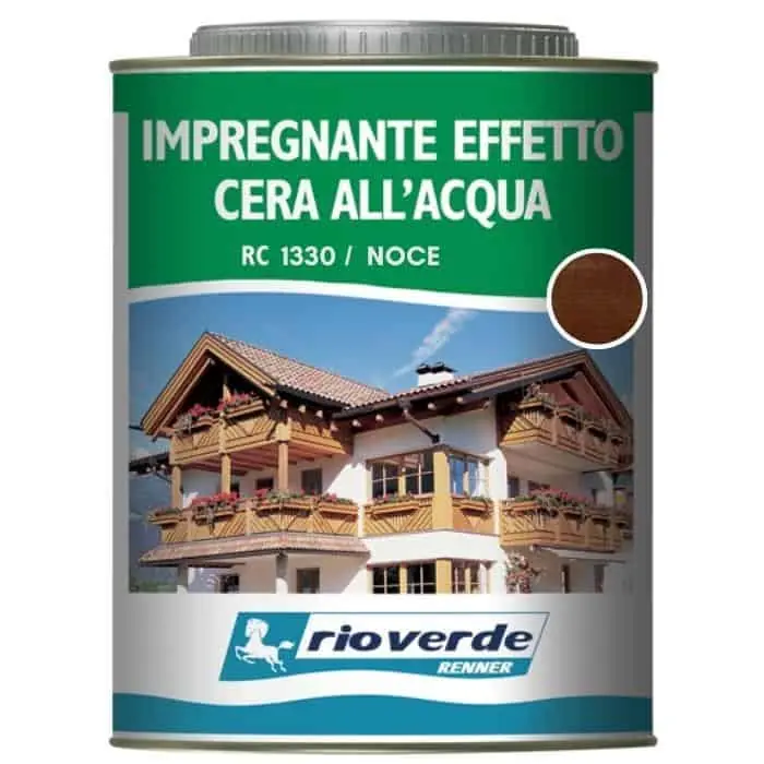 Koop Vandaag Impregnante ceroso ad acqua Rioverde RC1330 Renner, per legno, confezione 750 ml, finitura Noce