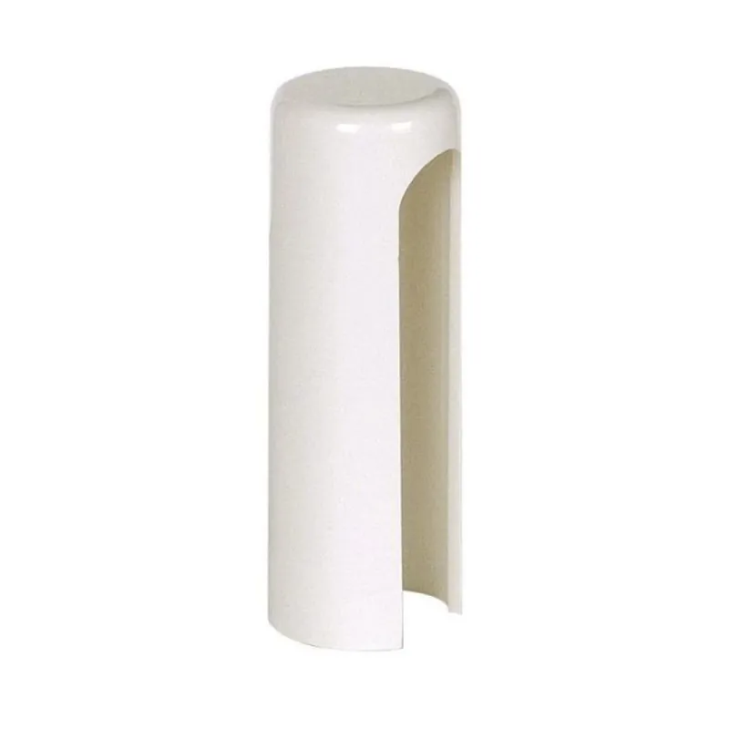 Copertura piana 821AN015 Reguitti per cerniera registrabile, diametro 15 mm, altezza 57 mm, Ottone finitura Bianco Verniciato Gecertificeerd
