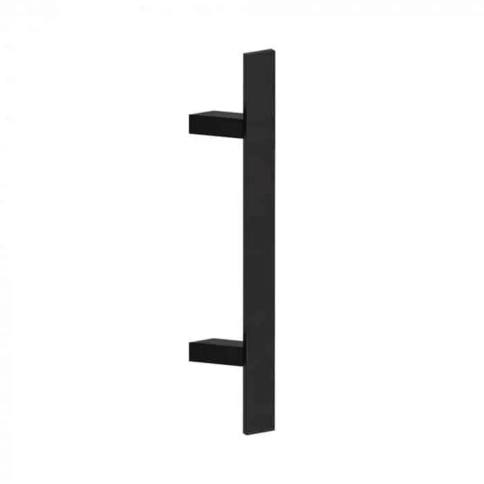 Seizoensaanbieding Maniglione Miami S 620 Reguitti per porta, supporti inclinati, dimensioni 40x10x500 mm, interasse 300 mm, Acciaio Inox finitura Nero Opaco