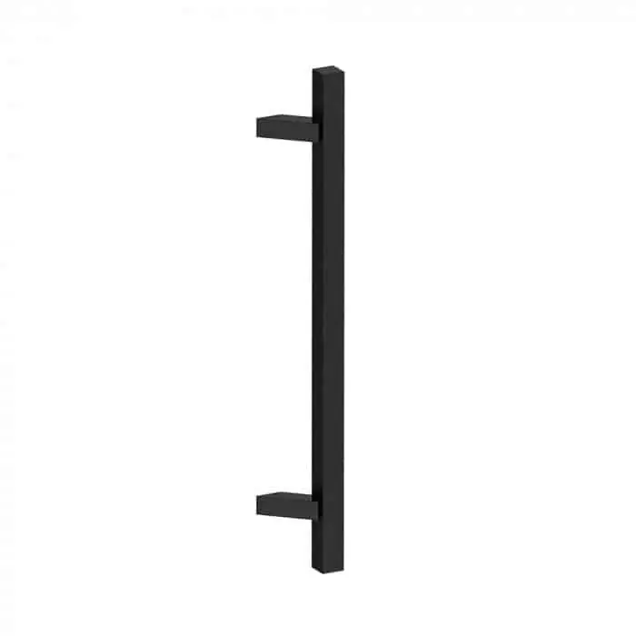 Finale Uitverkoop Maniglione Toronto 25 S Reguitti per porta, supporti inclinati, dimensioni 25x460 mm, interasse 300 mm, Acciaio Inox finitura Nero Opaco