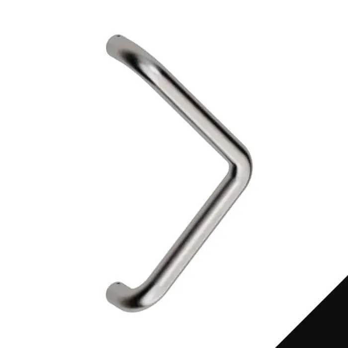 Tijdelijk Beschikbaar Maniglione Dover 3D0 Reguitti per porta, zancato, dimensioni 30x382 mm, interasse 350 mm, Acciaio Inox finitura Nero Opaco