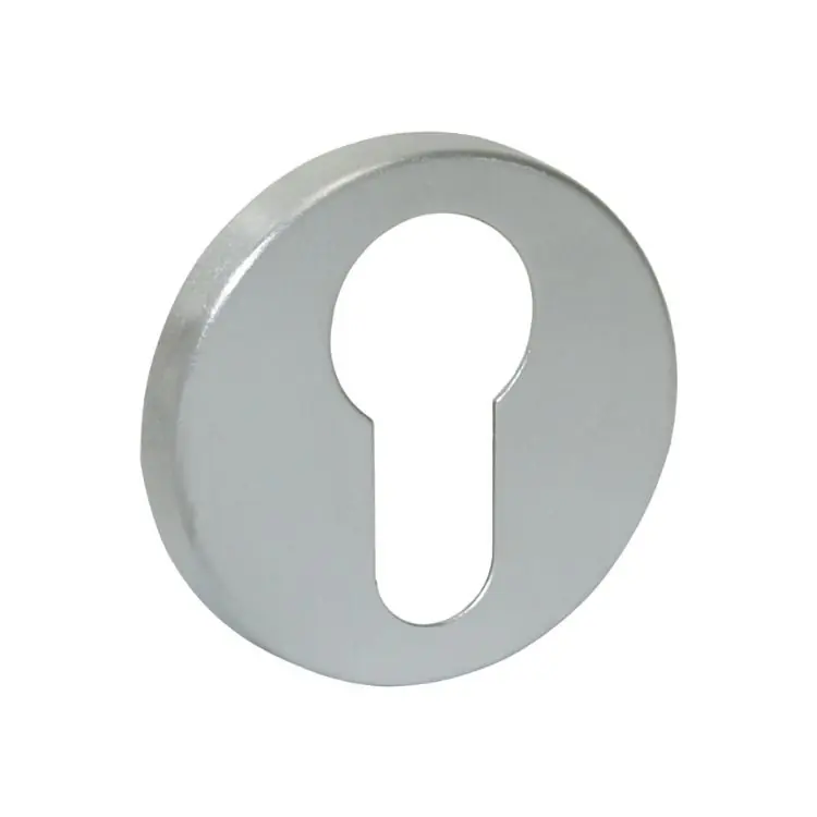 Gratis Retour Bocchetta coprivite 003 BY Reguitti per porta, tonda foro Yale, dimensioni 45x7 mm, Ottone finitura Cromo Satinato
