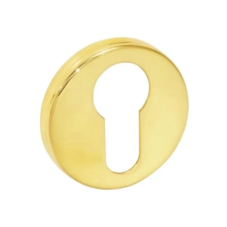 Lage Prijs Bocchetta coprivite 003 BY Reguitti per porta, tonda foro Yale, dimensioni 45x7 mm, Ottone finitura Lucido