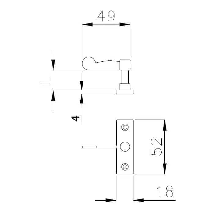 Nu Kopen Maniglia a tavellino 646 TV Reguitti per finestra, senza incontro, altezza 15 mm, finitura Bronzato Graffiato Opaco Antigerm ®