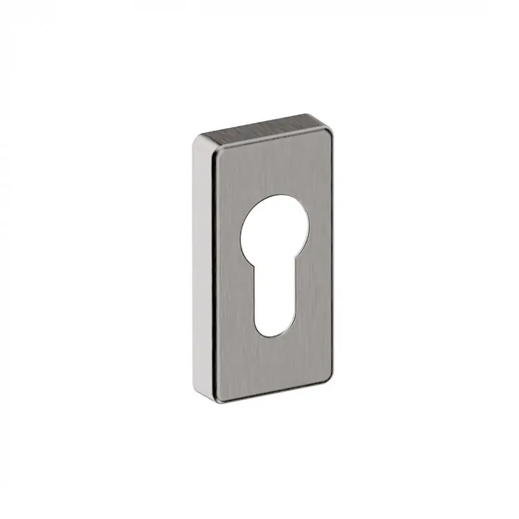 Betaalbaar Bocchetta Q09 BY Reguitti per maniglia porta, foro Yale, dimensioni 62x32 mm, Acciaio Inox Satinato 304