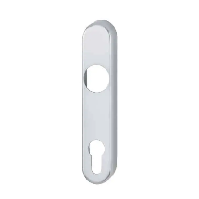 Koop Vandaag Placca 313 Reguitti per maniglione alzante Priamo, foro Yale, dimensioni 32x152 mm, finitura Satinato Cromato