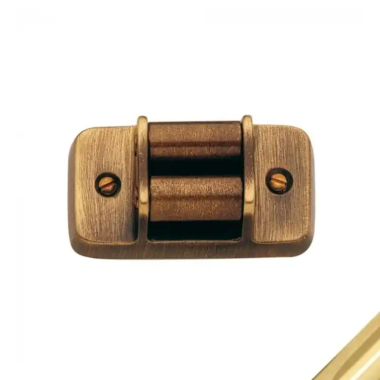 Laatste Versie Rullino scorricinghia 650 RU Reguitti per avvolgibile, orizzontale, dimensioni 36x67 mm, finitura Ottone Lucido
