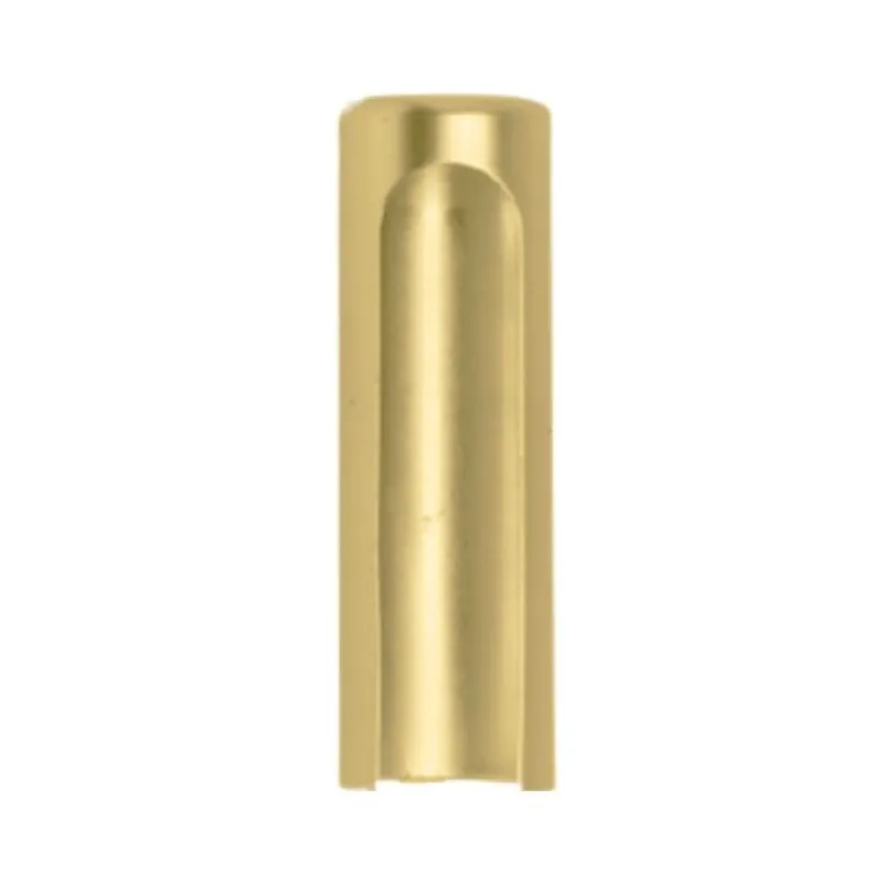 Korting Copertura piana 821AN015 Reguitti per cerniera registrabile, diametro 15 mm, altezza 57 mm, Ottone finitura Satinato
