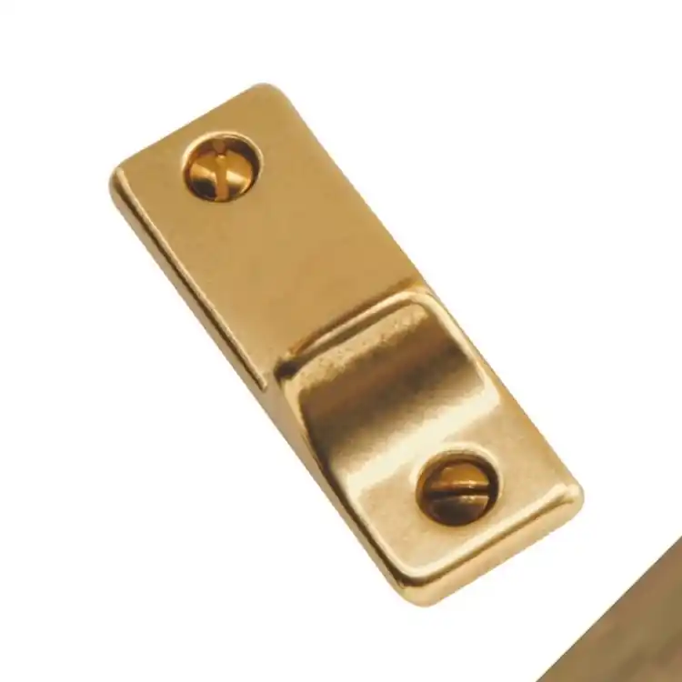 Op = Op Incontro per maniglia tavellino 646 Reguitti, dimensioni 18x52 mm, finitura Bronzato Graffiato Opaco