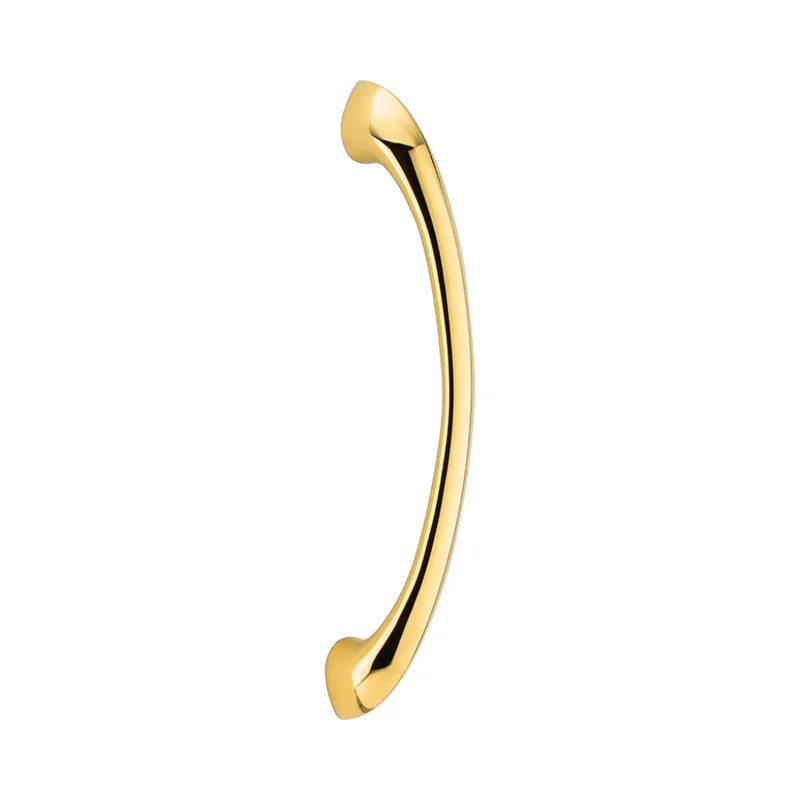 Maniglione Eden 327 Reguitti per porta, spostato, interasse 300 mm, finitura Oro Lucido PVD Ultra Finish Nu Kopen