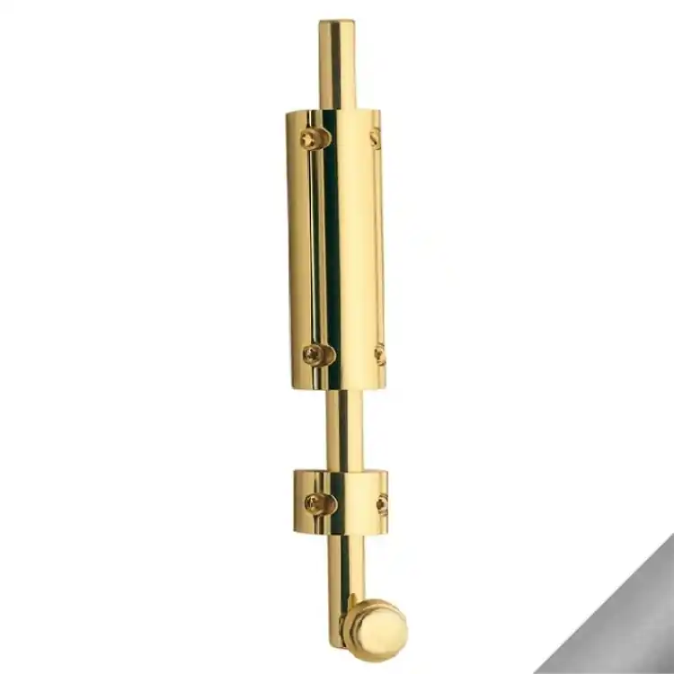 Catenaccio 073 CT Reguitti per porta, verticale tondo, lunghezza 500 mm, finitura Satinato Cromato Bestel Nu
