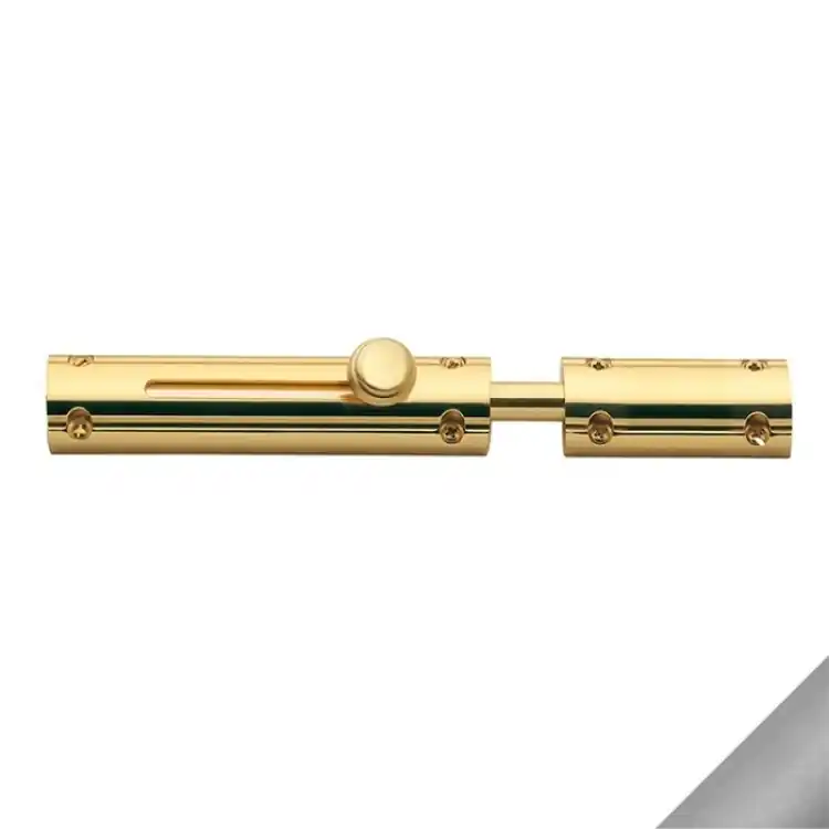 Bestel Nu Catenaccio 072 CT Reguitti per porta, orizzontale tondo CON INCONTRO, lunghezza 250 mm, finitura Satinato Cromato