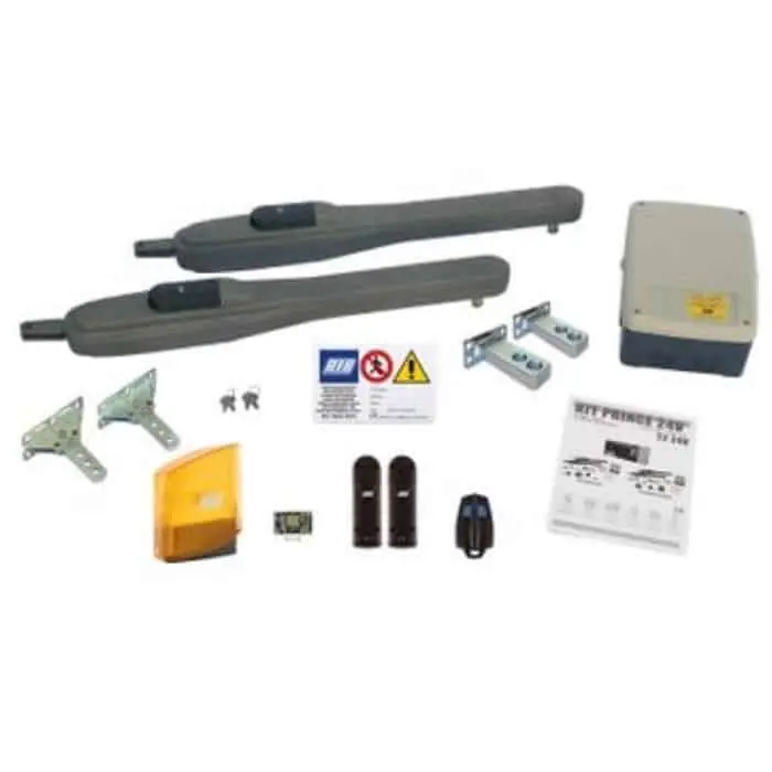 Kit Prince Rib per automazione cancello a battente, per anta fino a 250 kg, alimentazione 24 V Tijdelijk Beschikbaar