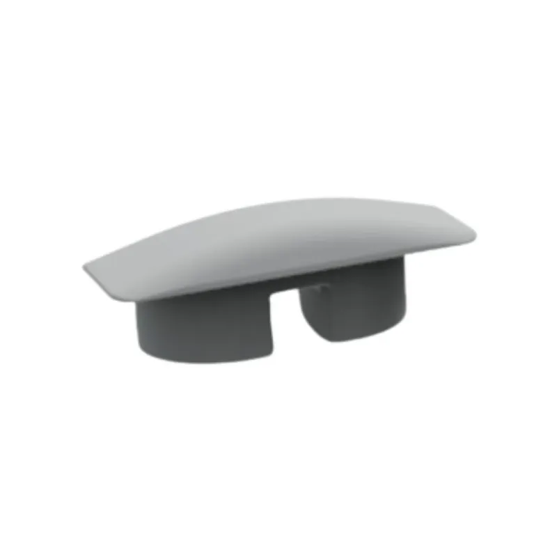 Meest Verkocht Terminale Ticino per profilo alluminio illuminazione Led, dimensione 23,4x7,2 mm, Plastica finitura Grigia