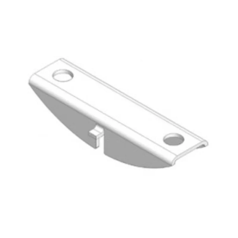 Koop Online Cavaliere centrale per mensole, lunghezza 48 mm, altezza 10 mm, finitura acrilico trasparente