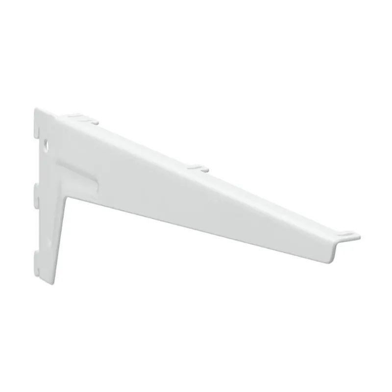 Alleen Vandaag Coppia Supporto Element System PR46 Pratico per mensola in legno, lunghezza 480 mm, portata 65 Kg, Acciaio finitura Bianco Verniciato