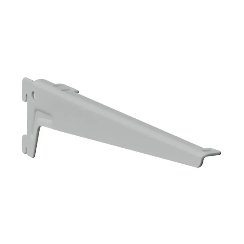Coppia Supporto PR46 Pratico per mensola in legno, lunghezza 330 mm, portata 55 Kg, Acciaio finitura Argento Verniciato Hete Deal