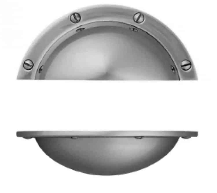 Maniglia per mobile a Conchiglia OMP Porro, interasse 64mm, finitura Nichel satinato Aanbieding