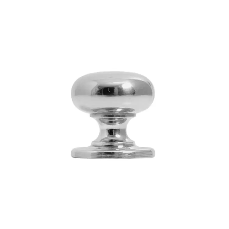 Pomolo 158 Omporro per mobile, diametro 30 mm, sporgenza 30 mm, Ottone finitura Cromo Lucido Lage Kosten