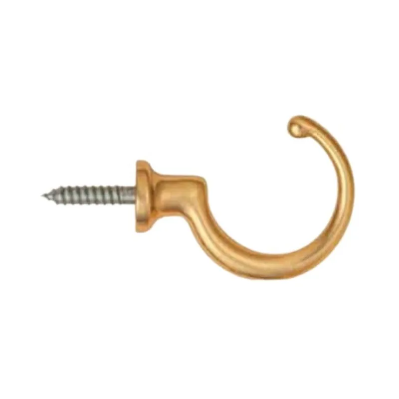 Speciale Aanbieding Gancio 1505-20 Porro per appenderia, dimensione 22x18 mm, Ottone finitura Oro Lucido Verniciato