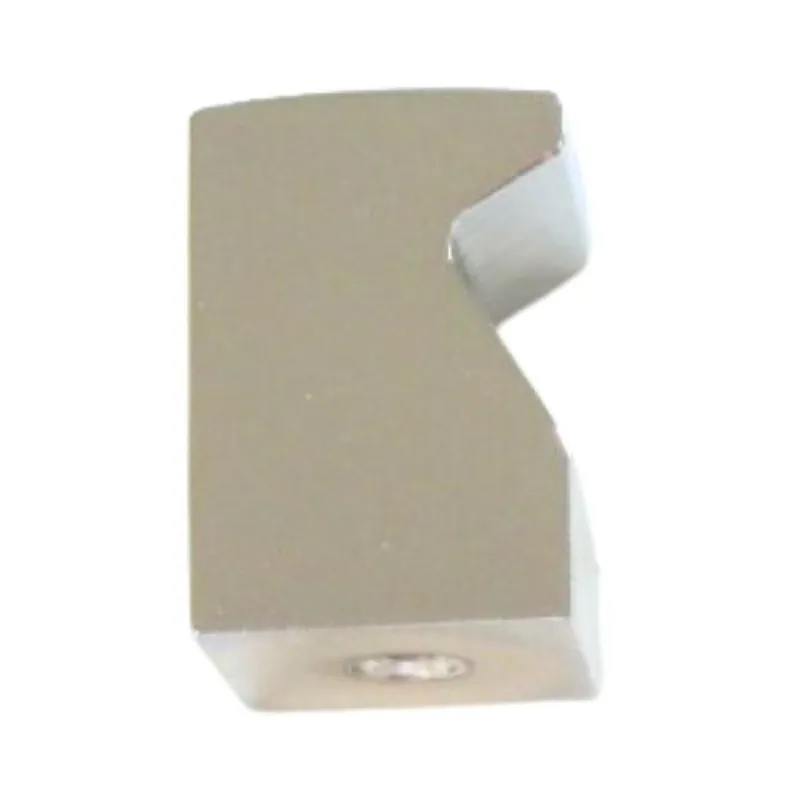 Beperkt Aanbod Pomolo AL0192 Omporro per mobile, dimensione 15x15 mm, sporgenza 22 mm, Alluminio finitura Anodizzato