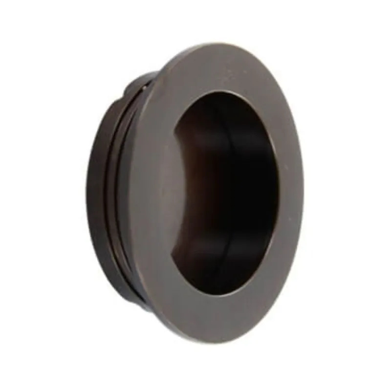 Superprijs Maniglia incasso 595 Omporro per mobile, diametro foro 54x12,5 mm, esterno 59x2,5 mm, Ottone finitura Bronzo Antico