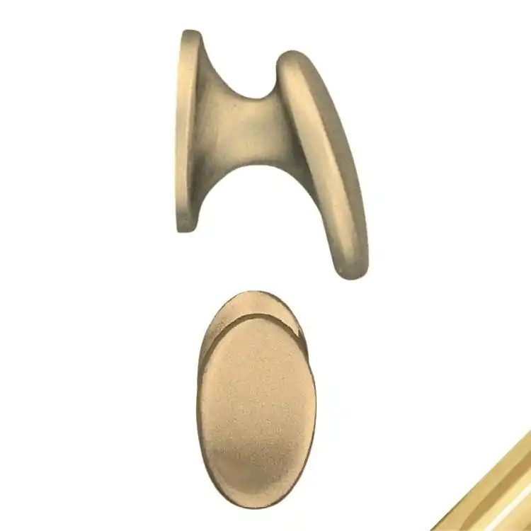Koopje Pomolo 523 Porro per mobile, larghezza 18 mm, sporgenza 23 mm, finitura Oro Lucido
