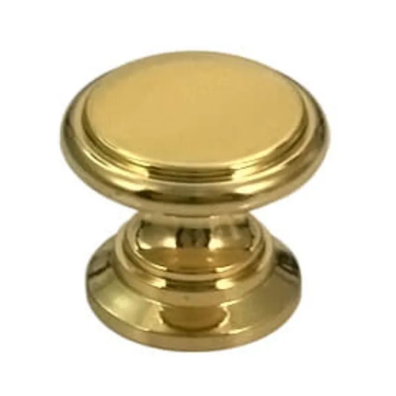 Populair Pomolo 160 Omprro per mobile, diametro 26 mm, sporgenza 20 mm, Ottone finitura Oro Lucido