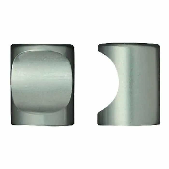 Pomolo 153 Porro per mobile, diametro 15 mm, altezza 22 mm, finitura Nickel Satinato Koopje