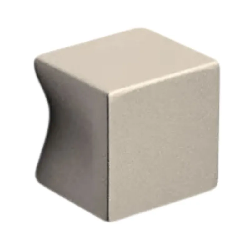 Beperkt Aanbod Pomolo PO459 Pamar per mobile, dimensioni 20x20 mm, sporgenza 18 mm, Zama finitura Nichel Lucido Satinato