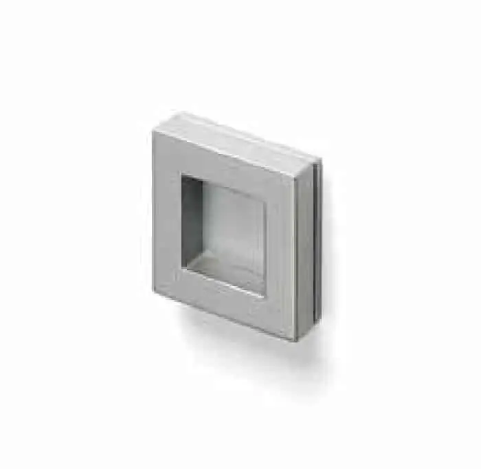 Merkproduct Maniglia per mobile Pamar M 763 Z, dimensioni 34x34x9 mm, finitura Nichel Satinato Lucido