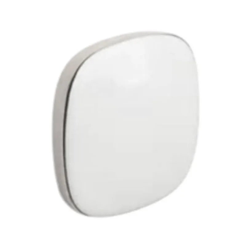 Superprijs Pomolo PO2034 Pamar per mobile, dimensione 60x60 mm, sporgenza 25 mm, Porcellana Bianca decoro Platino