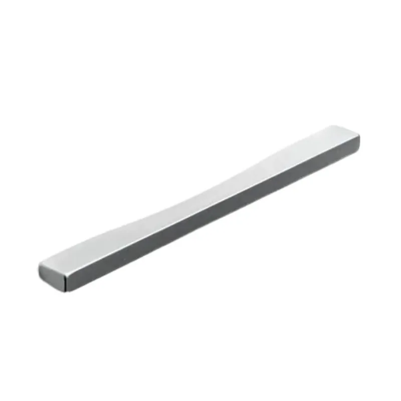 Direct Beschikbaar Maniglia MN1060 Pamar per mobile, interasse 64 mm, dimensione 84x10 mm, Zama finitura Nichel Lucido Satinato