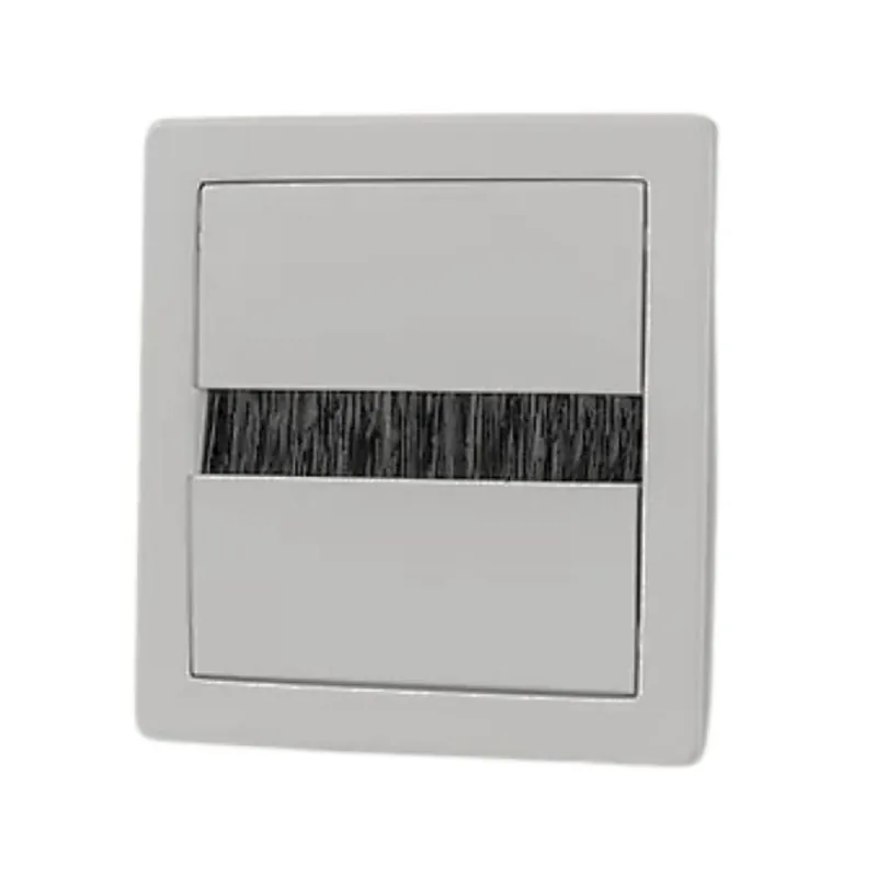 Betrouwbaar Bocchetta passacavi PC2000 Pamar per scrivania e mobile, dimensione 80x80 mm, Alluminio finitura Metallizzato Opaco