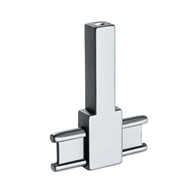 Supporto centrale VR161 Pamar, per Tubo rettangolare TJ3012 33x12 mm, Zama finitura Alluminio Metallizzato Opaco Weekendaanbieding