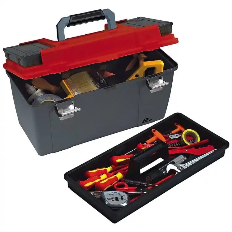 Laatste Versie Cassetta portautensili 652 Plano, chiusure in Metallo, ampio vano inferiore, cestello interno, dimensioni 520x280x270 mm