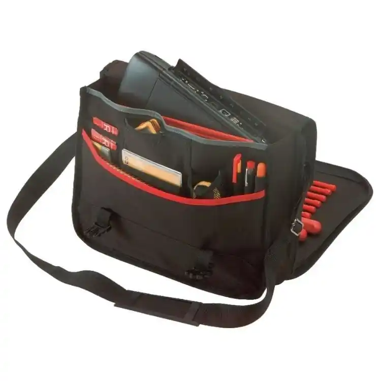 Actieprijs Borsa portautensili 559TB Plano, tracolla regolabile, 10 tasche, dimensioni 400x310x40 mm, in Tessuto Rinforzato