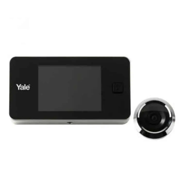 Spioncino elettronico standard YALE, spioncino con schermo video, colore Argento in box Speciale Aanbieding