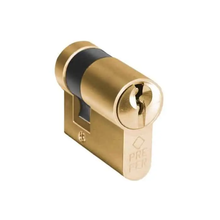 Betaalbaar Cilindro 6A00 per serratura basculante, a profilo europeo, dimensioni 32,8x17x10 mm, finitura Ottone