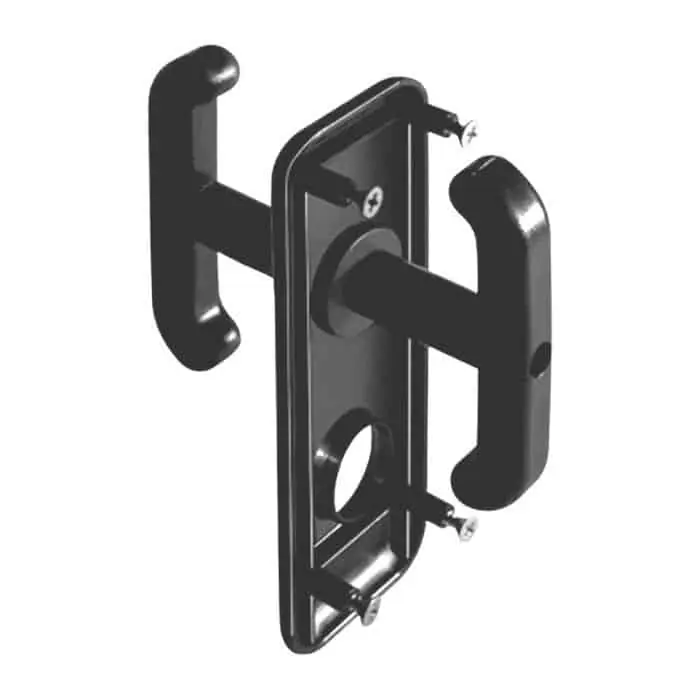 Flitsaanbieding Maniglia 0432 Prefer per porta basculante, con placca, foro tondo, interasse 67 mm