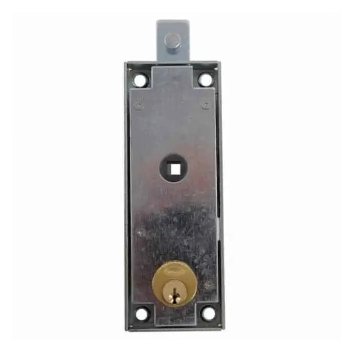 Serratura Potent per porta basculante, a cilindro tondo, dimensioni 155x56x15 mm Lage Prijs