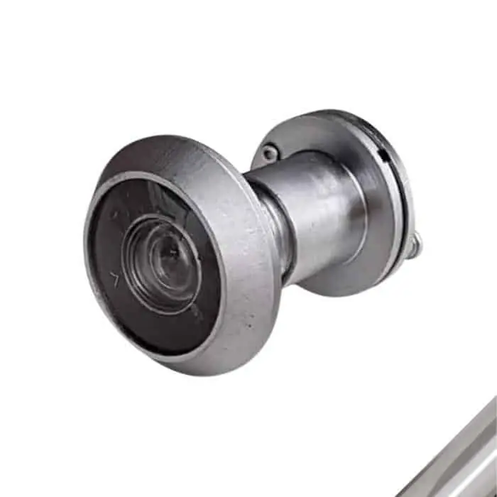 Spioncino 12910 Potent per porta, foro 14 mm, lunghezza 50-82 mm, finitura Cromo Satinato Hete Deal